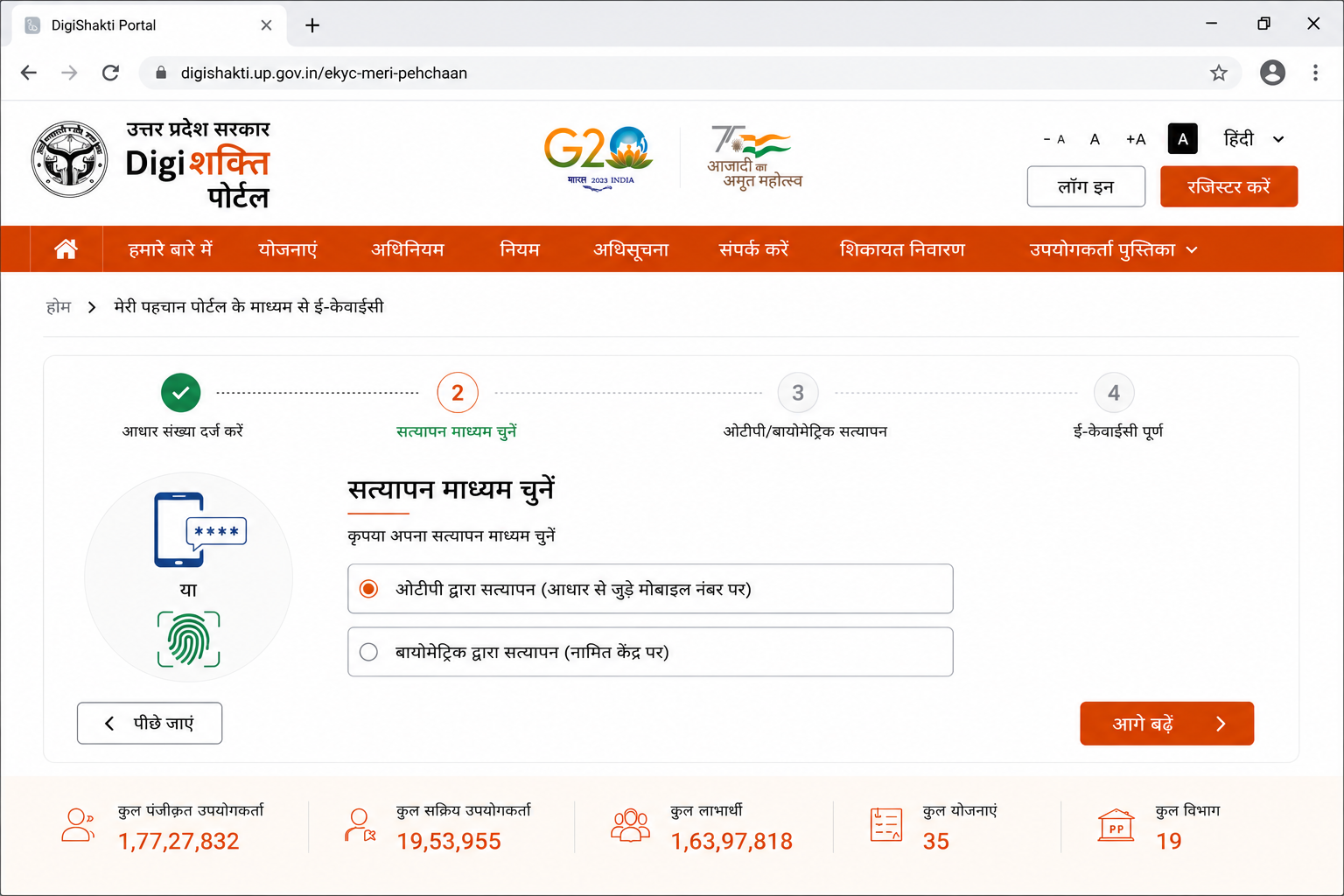 Choose Verification Method
